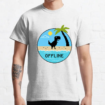 Dinosaur Offline Nerdy T-Shirt