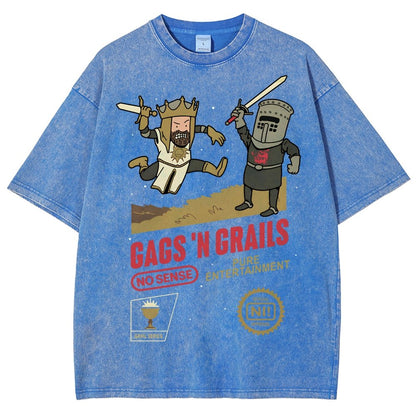 Gags 'n Grails Vintage Distressed T-shirt