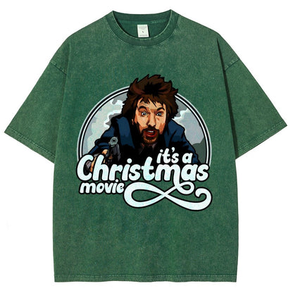 It‘s A Christmas Movie Vintage Distressed T-shirt