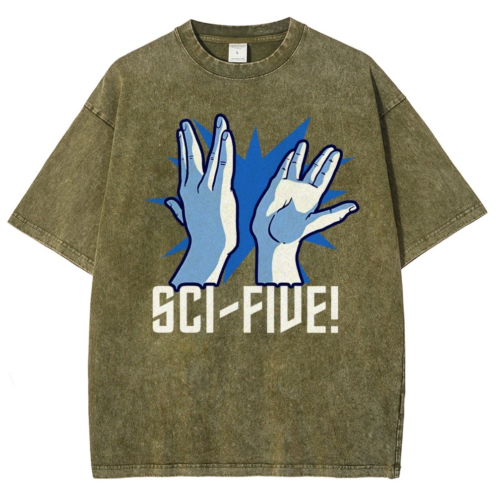 Sci-Five Vintage Distressed T-shirt