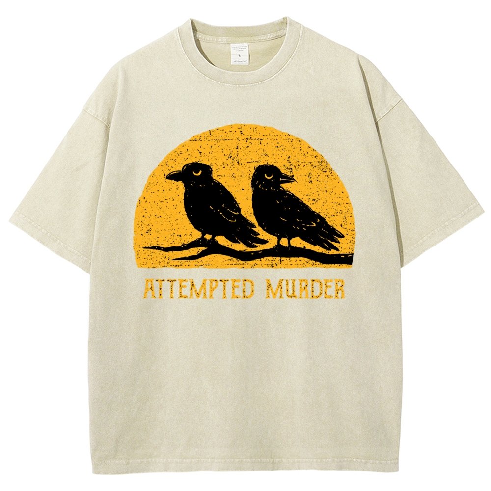 Attempted Murder Vintage Distressed T-shirt