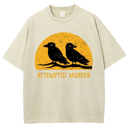 Attempted Murder Vintage Distressed T-shirt