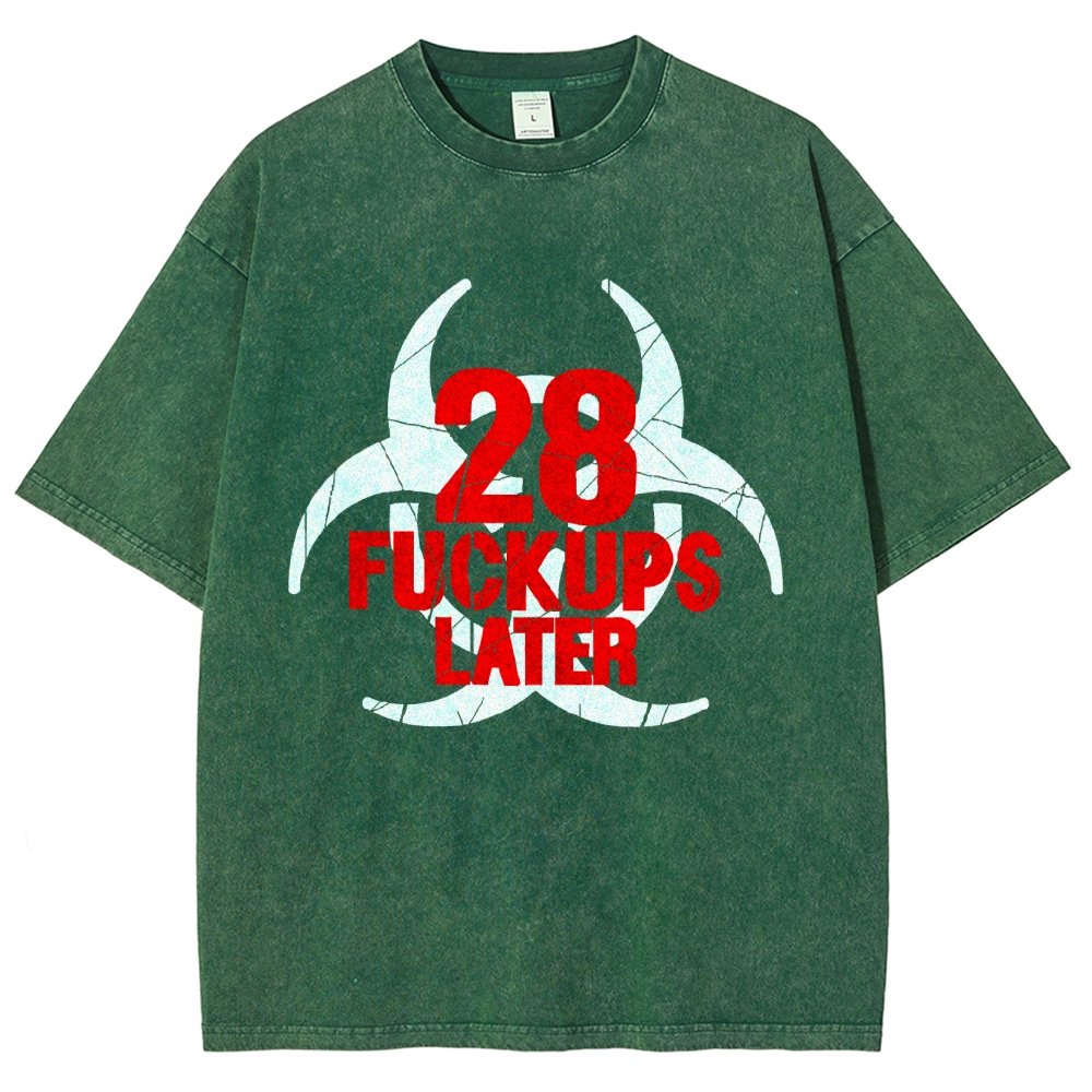 28 Fuckups Later Vintage Distressed T-shirt 2508000875