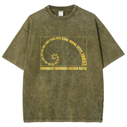 Fibonacci Numbers, Golden Ratio Vintage Distressed T-shirt