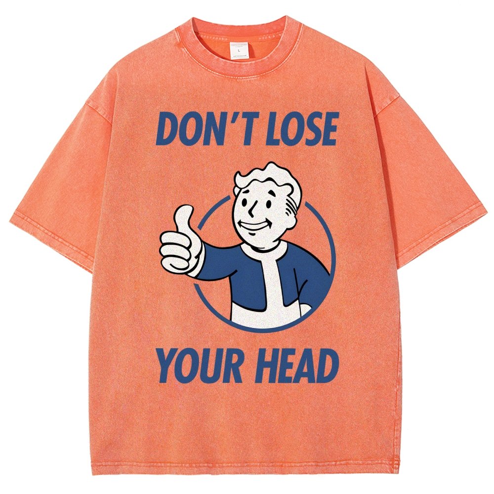 Don't Lose Your Head  Vintage Distressed T-shirt