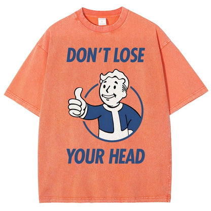 Don't Lose Your Head  Vintage Distressed T-shirt