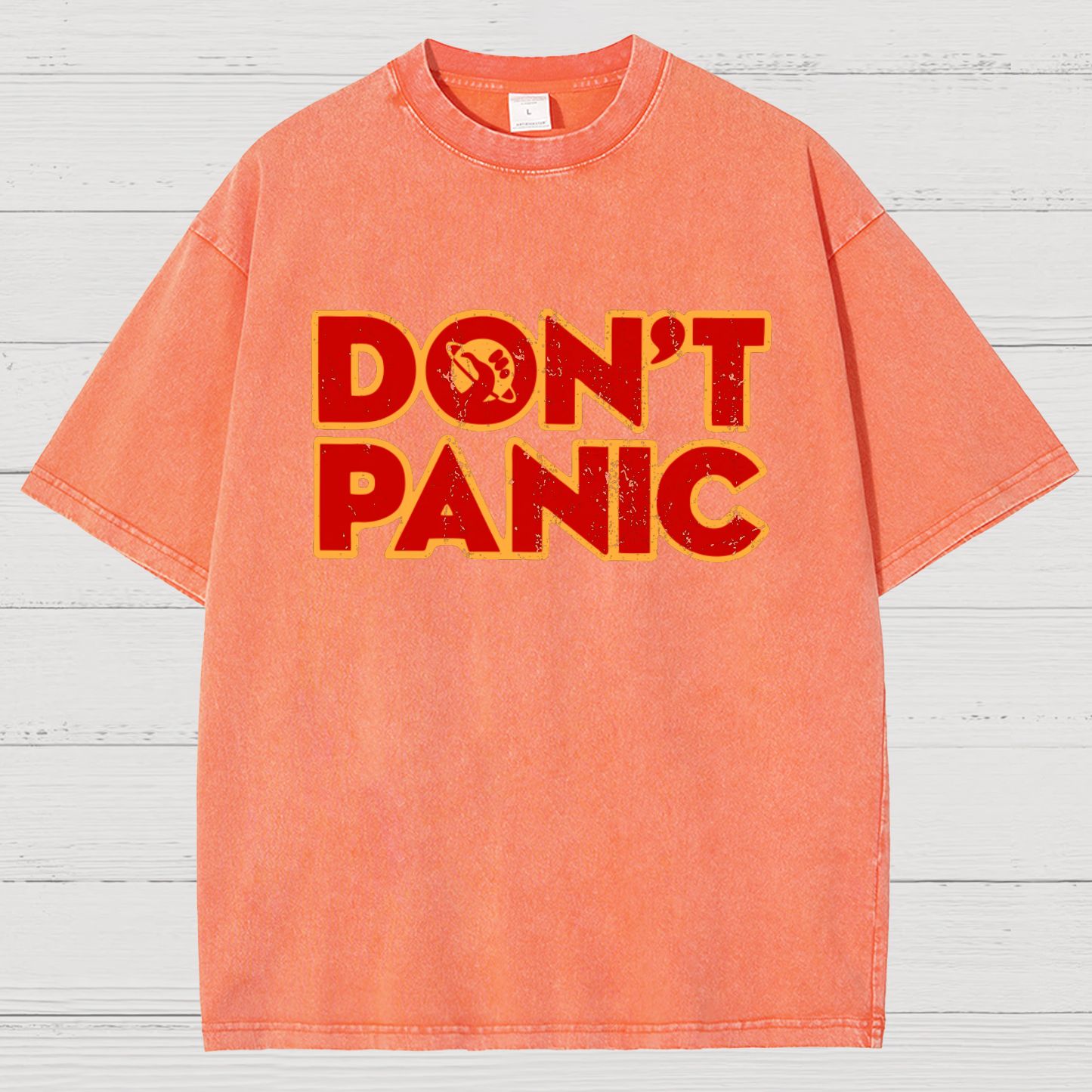 Dont Panic Vintage Distressed T-shirt