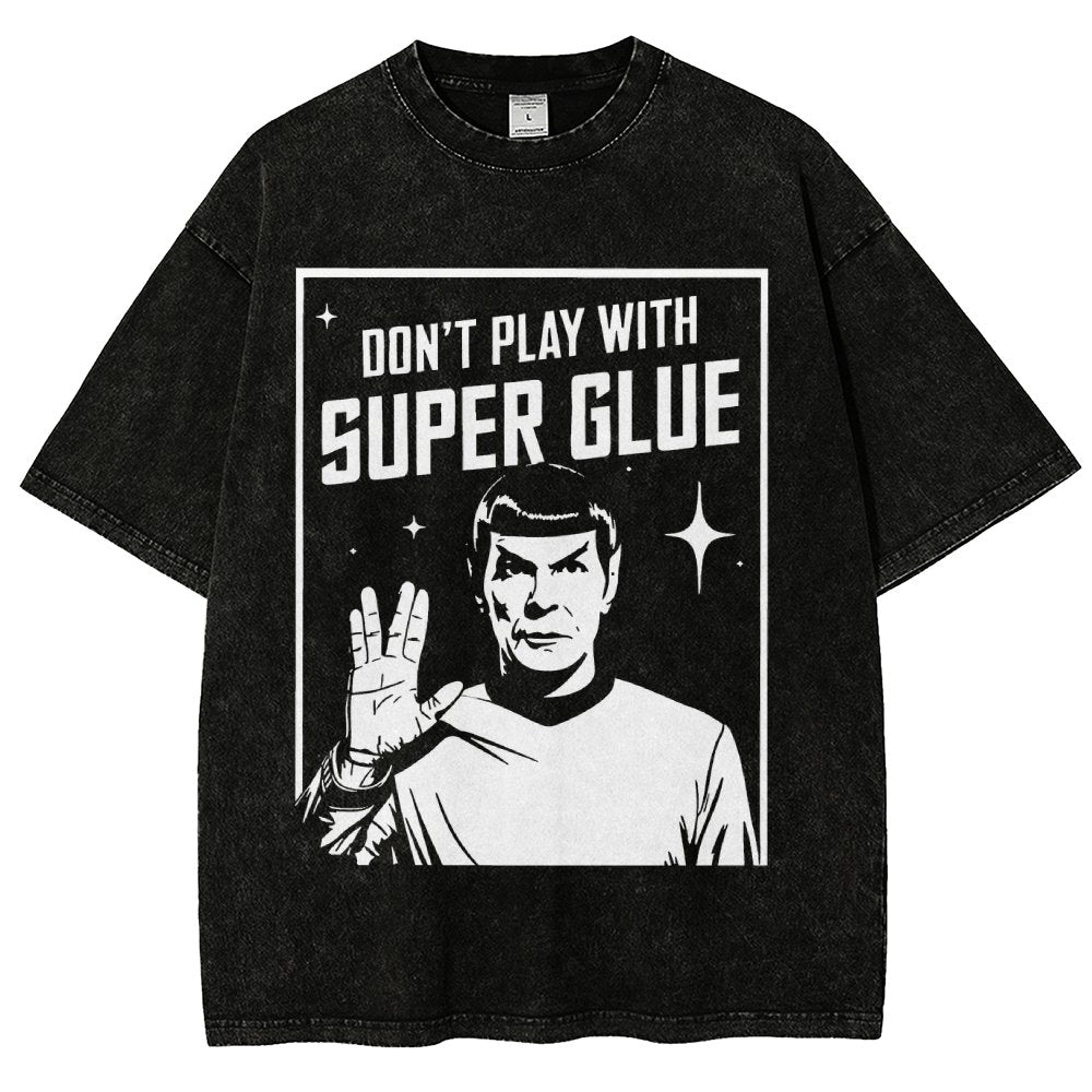 Don't Play With Superglue Vintage Distressed T-shirt