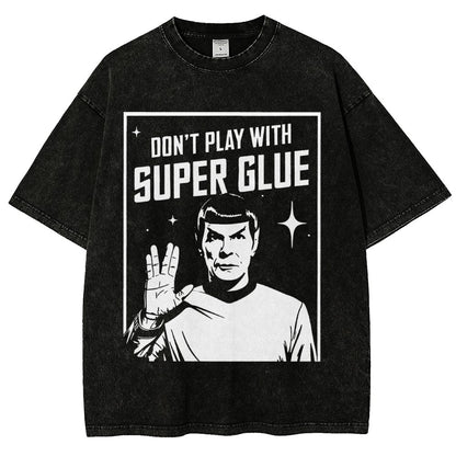 Don't Play With Superglue Vintage Distressed T-shirt