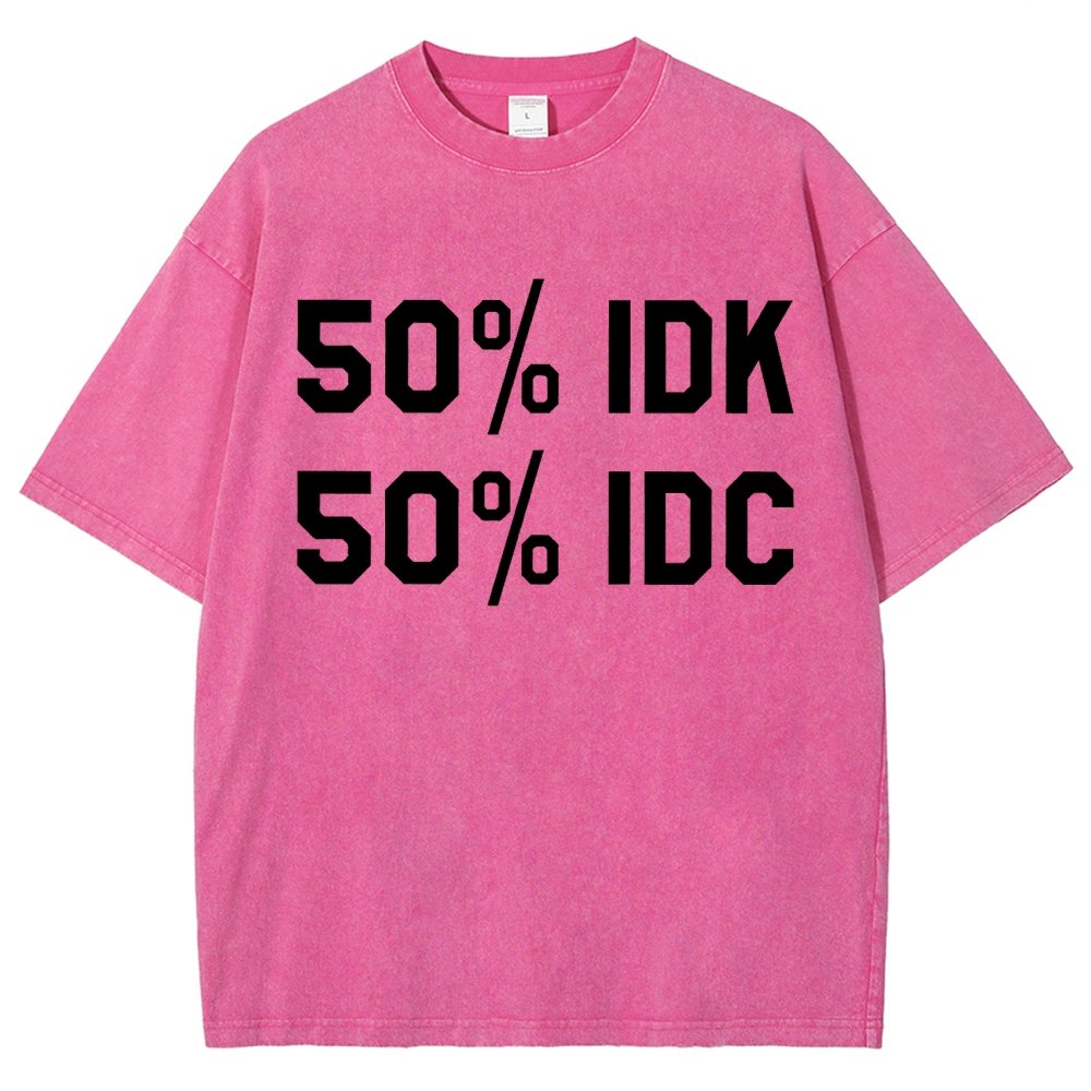 50% I Don't Care Vintage Distressed T-shirt