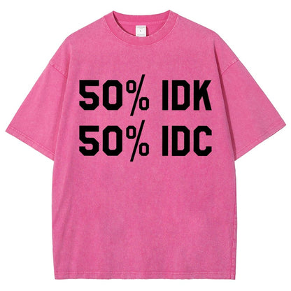 50% I Don't Care Vintage Distressed T-shirt