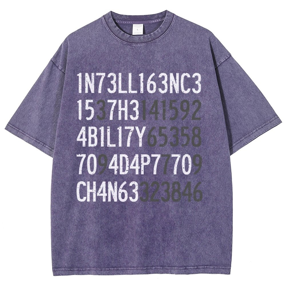 Intelligence Vintage Distressed T-shirt