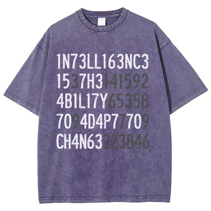 Intelligence Vintage Distressed T-shirt
