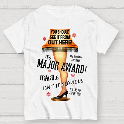 It's a Major Award Leg Lamp Christmas Geek T-Shirt