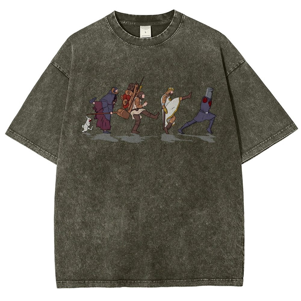 Walking Toward the Grail Vintage Distressed T-shirt