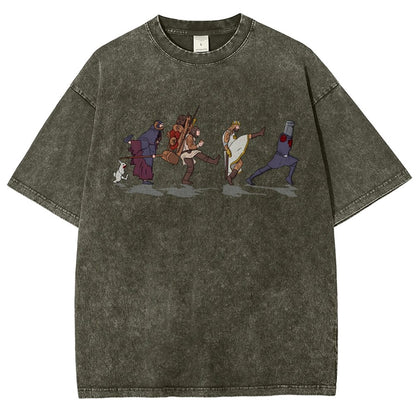 Walking Toward the Grail Vintage Distressed T-shirt