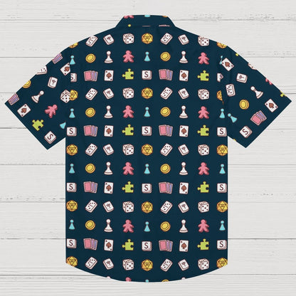 Board Game Beige Blue Geeky Shirt