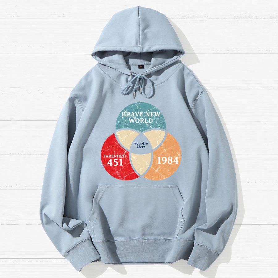 You Are Here Geek Cotton Hoodie