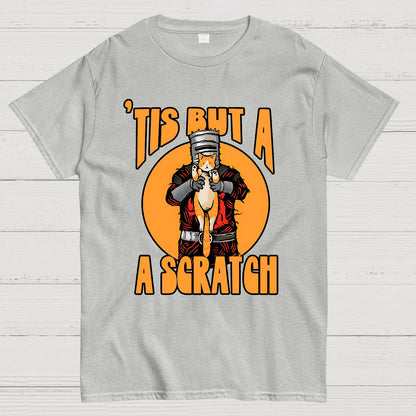 Tis But A Scratch The Black Knight Vs Cat Knight & Kitten Geek T-Shirt