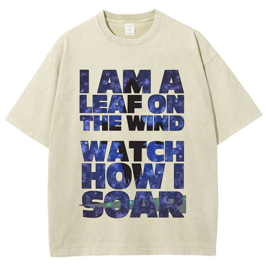 Leaf on the Wind Vintage Distressed T-shirt