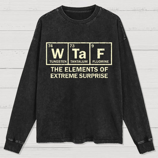 The Extreme Element of Surprise Geeky Washed Long Sleeve Tee