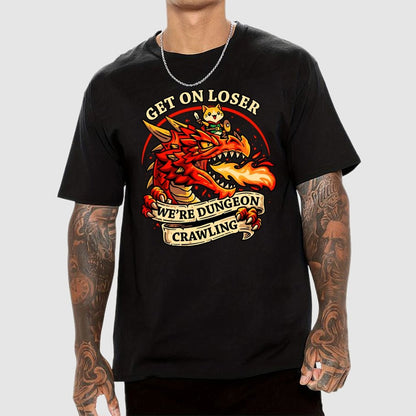 Dungeon Crawling Dragon Geek T-Shirt