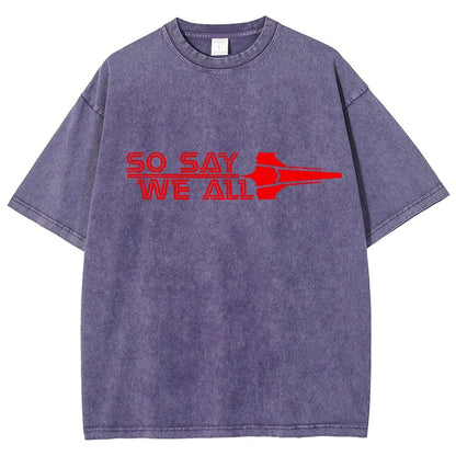 So Say We All Vintage Distressed T-shirt