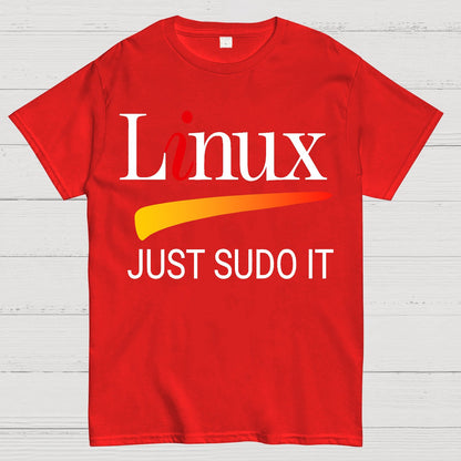 Linux Lover Tee Just Sudo It Funny Slogan Geek T-Shirt