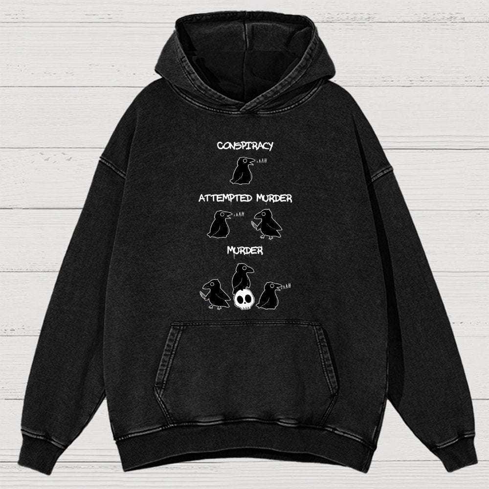 From Conspiracy To Murder Vintage Distressed Hoodie