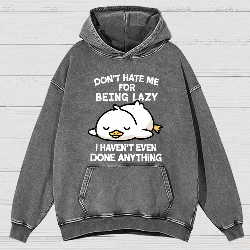 Duck Done Nothing Vintage Distressed Hoodie
