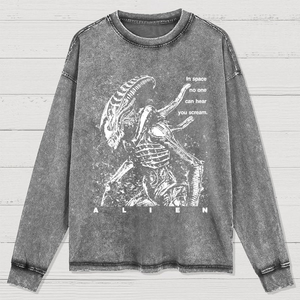 In Space No One Can Hear You Cleaned Long Sleeve Tee