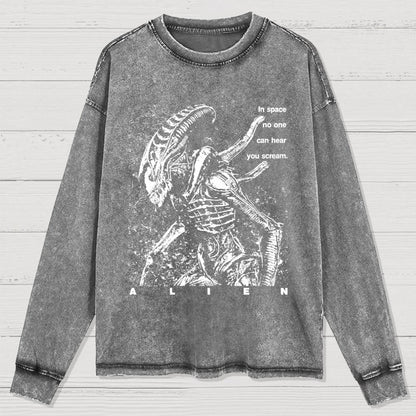 In Space No One Can Hear You Cleaned Long Sleeve Tee