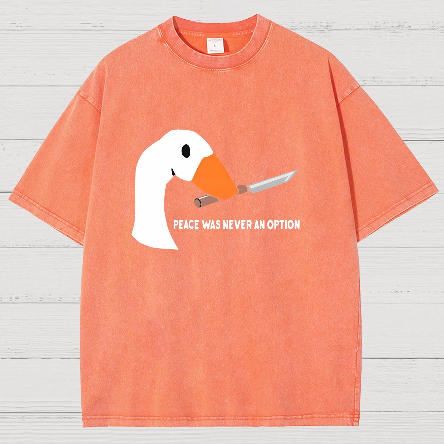 Peace Was Never An Option Vintage Distressed T-shirt
