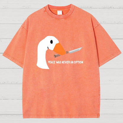 Peace Was Never An Option Vintage Distressed T-shirt