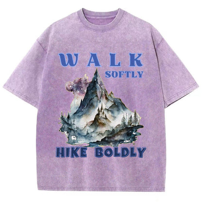 Walk Softly, Hike Boldly. More You Hike Vintage Distressed T-shirt