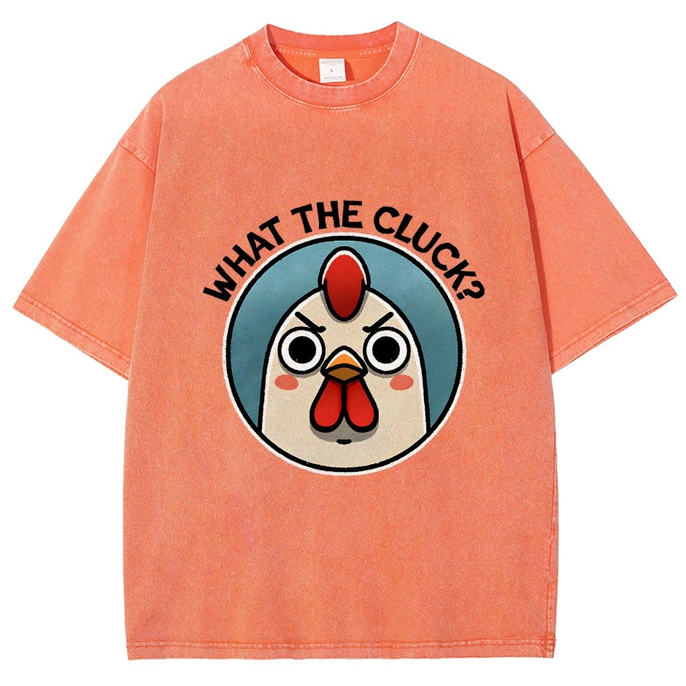 What The Cluck Vintage Distressed T-shirt