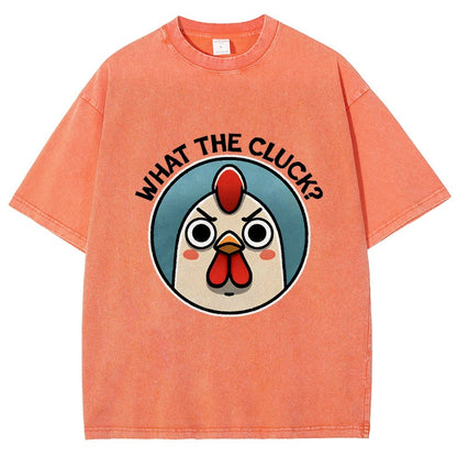 What The Cluck Vintage Distressed T-shirt