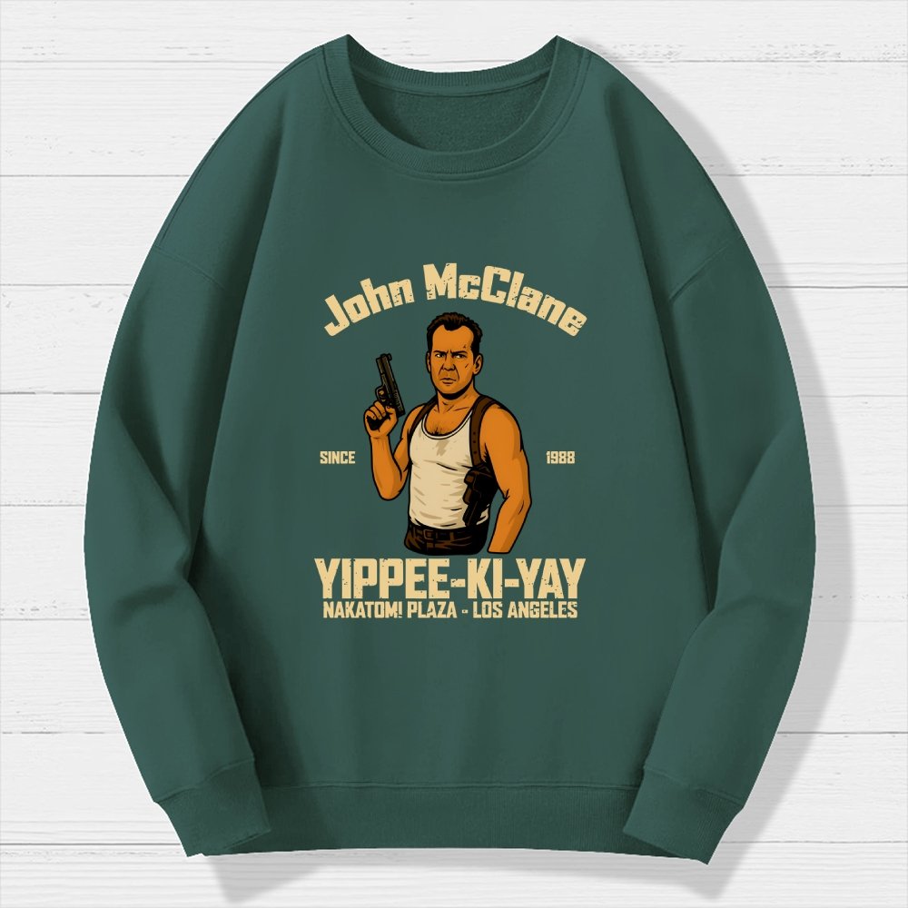Yippee Ki Yay Geek Cotton Sweatshirt