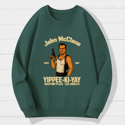 Yippee Ki Yay Geek Cotton Sweatshirt