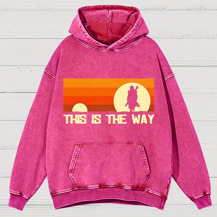 This Is The Way Vintage Distressed Hoodie
