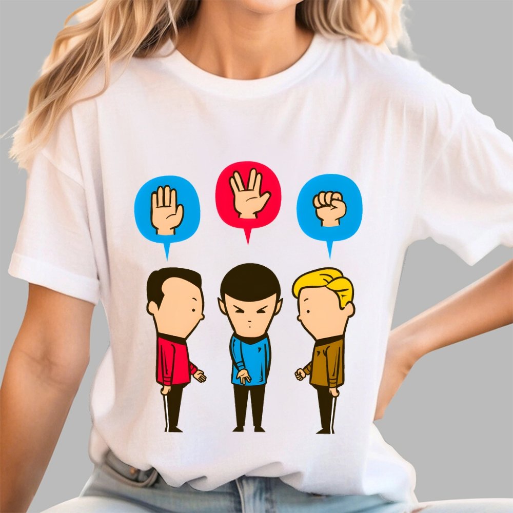 Paper – Scissors – Rock Unisex Geek T-Shirt