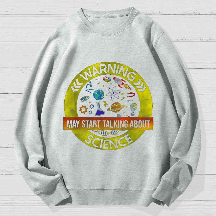 Funny Science Lover Geek Cotton Sweatshirt