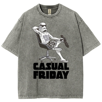 Casual Friday Vintage Distressed T-shirt