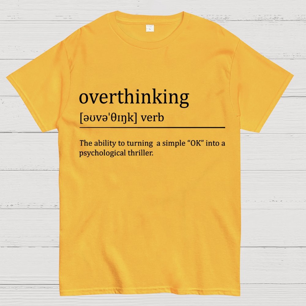 Overthinking definition Unisex Geek T-Shirt