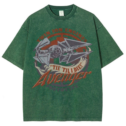WING 'Til I Die! Vintage Distressed T-shirt