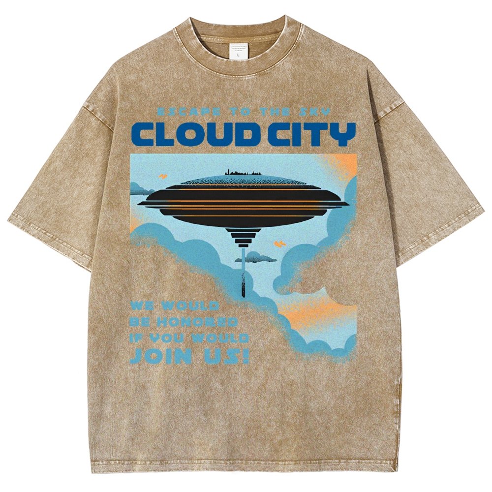 Sky City Vintage Distressed T-shirt