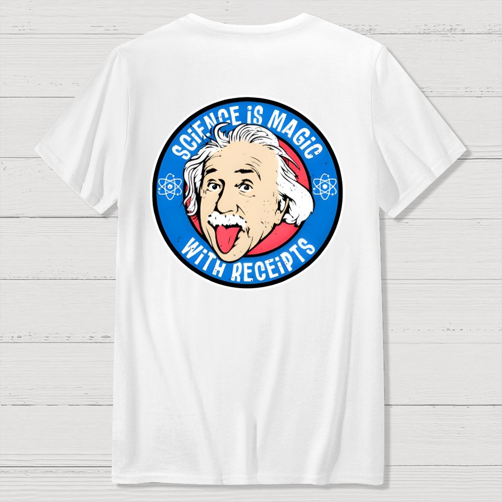 Science Is Magic Front And Back Printing Geek T-Shirt