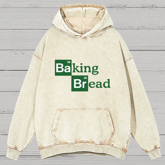 Baking Bread Vintage Distressed Hoodie