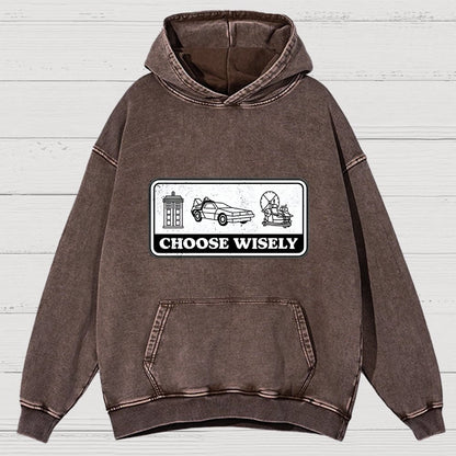 Temporal Dilemma Vintage Distressed Hoodie