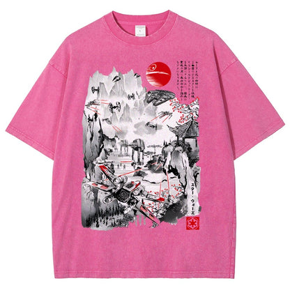 Last Battle of the Cosmic Conflict Vintage Distressed T-shirt